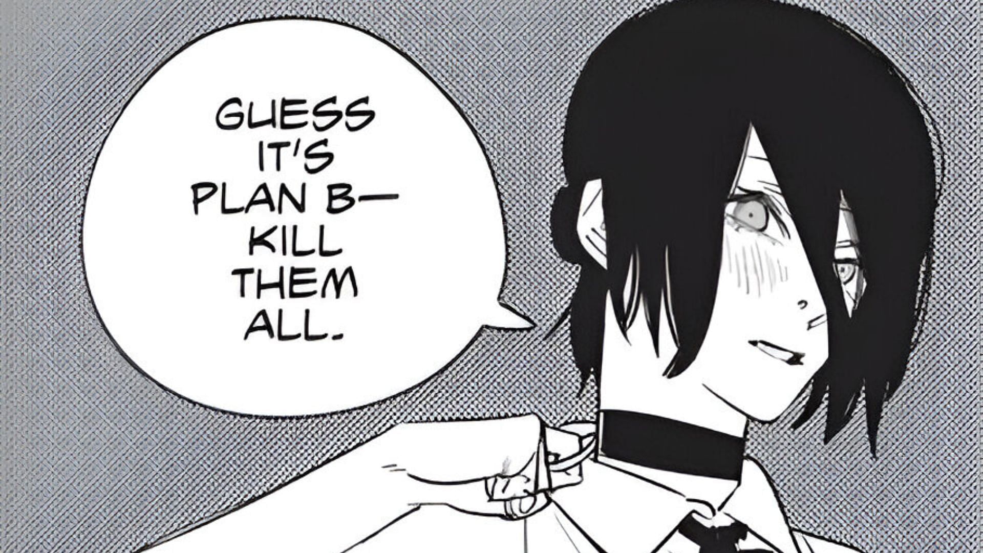 Bomb Girl Reze as seen in the manga (Image via Shueisha)